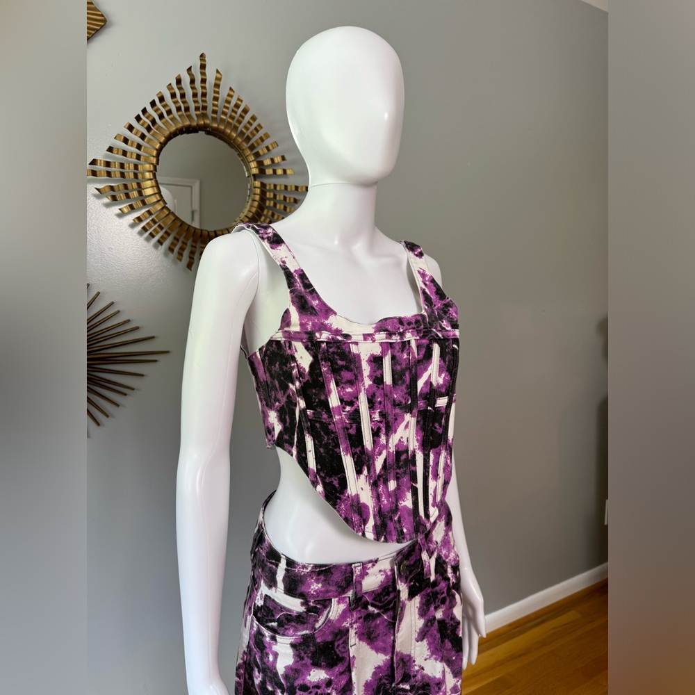 EITH - Purple Paint Corset & Pants Set - Picture 4 of 10
